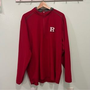 Rutgers Quarter Zip Sweater